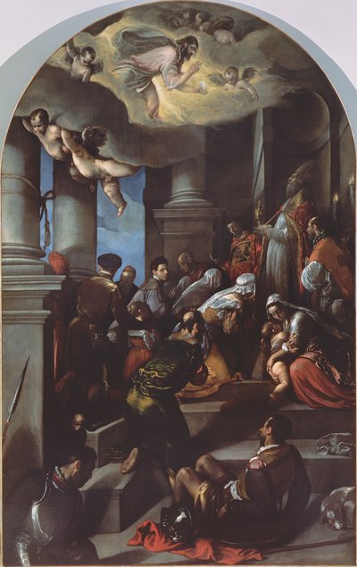 St. Eleutherius segnet die Frommen (Altarbild) von Jacopo Bassano